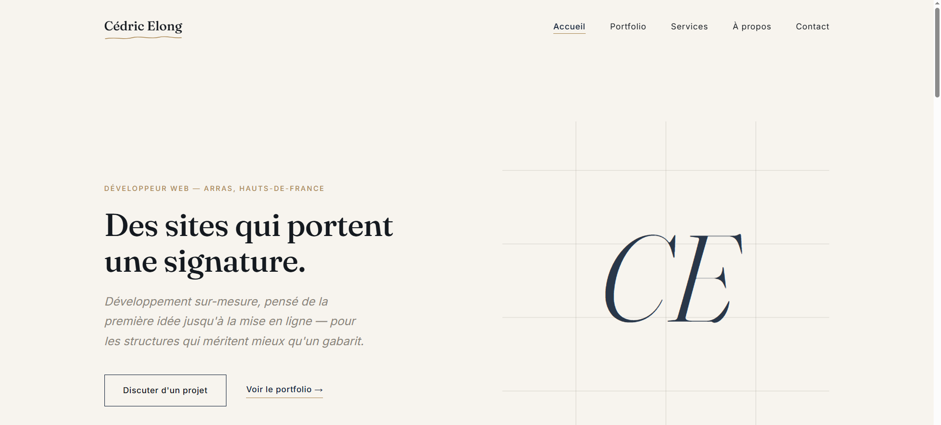 Aperçu du projet Portfolio & vitrine professionnelle.